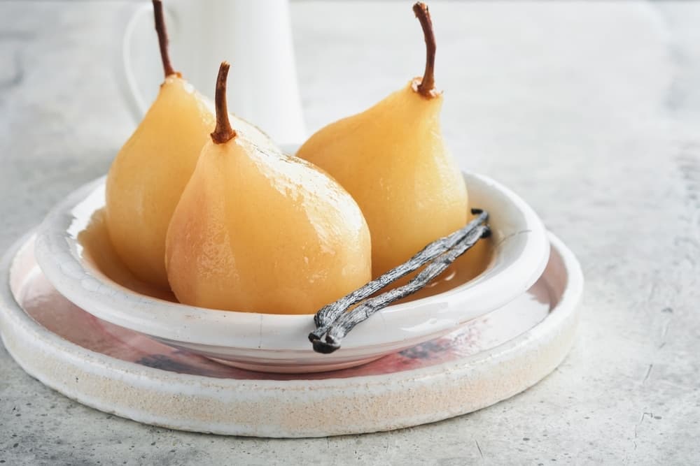 Poires pochées