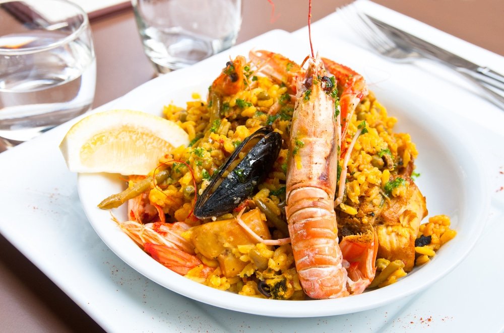 Paella de mariscos