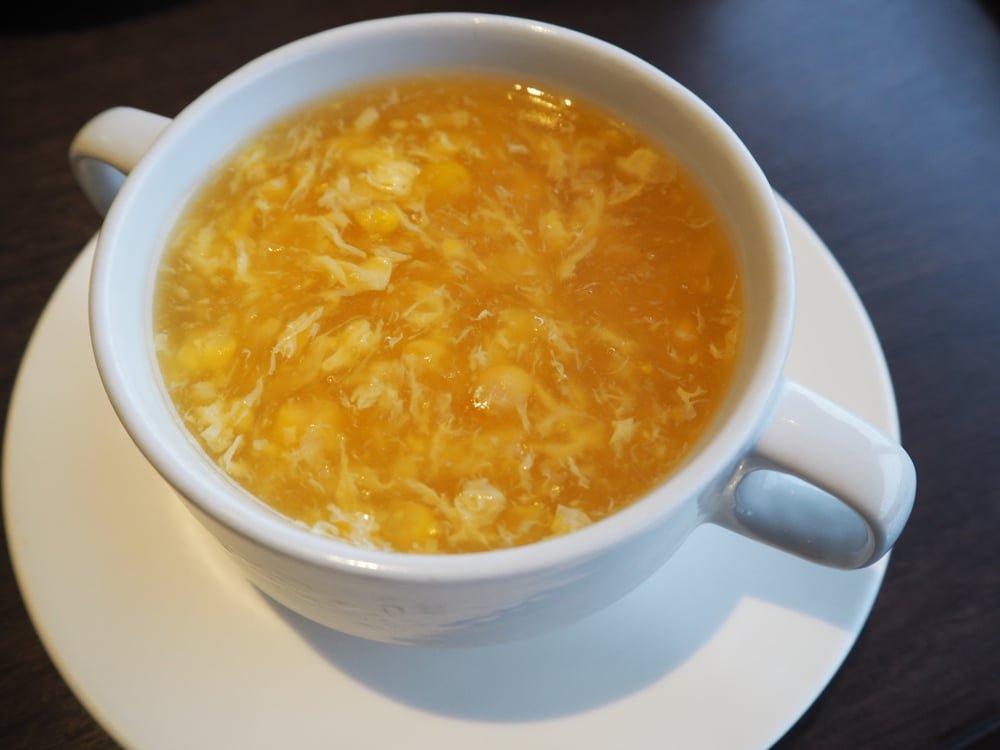 soupe chinoise au poulet et maïs